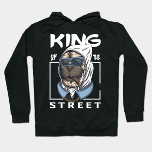 Pug dog king of the street Hoodie